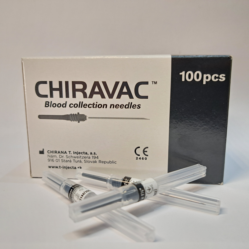 Голка для вакуумного забору крові CHIRAVAC 0,7 x 38 мм (22G x 1 1/2")